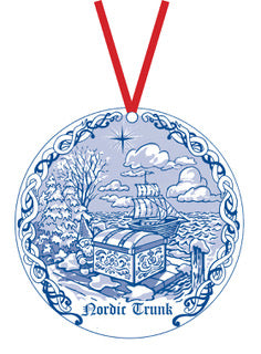 Nordic Icons Rosemalled Trunk Collectible Ornament