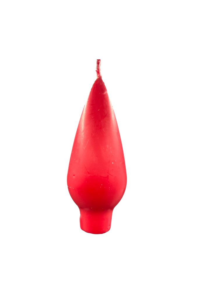 Drop Candle Small Bright Red