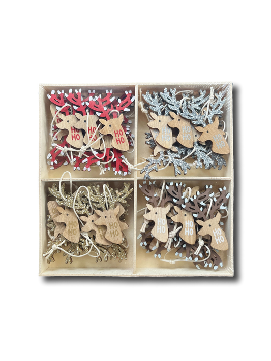 Reindeer Ornament Set 48 Pieces