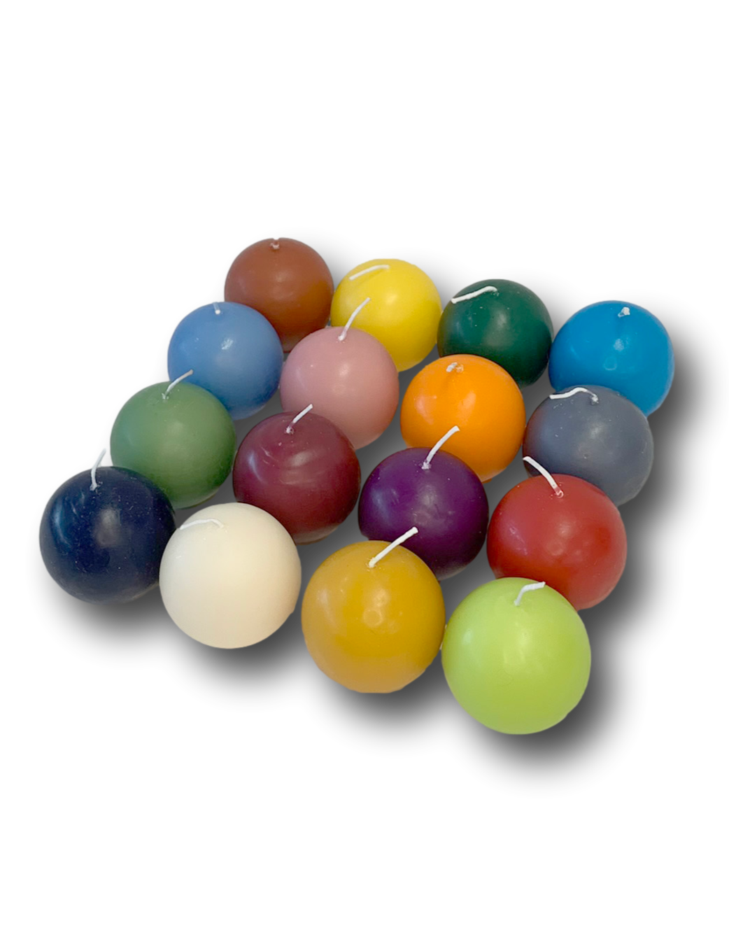 Ball Candle 2" Cinnamon Red