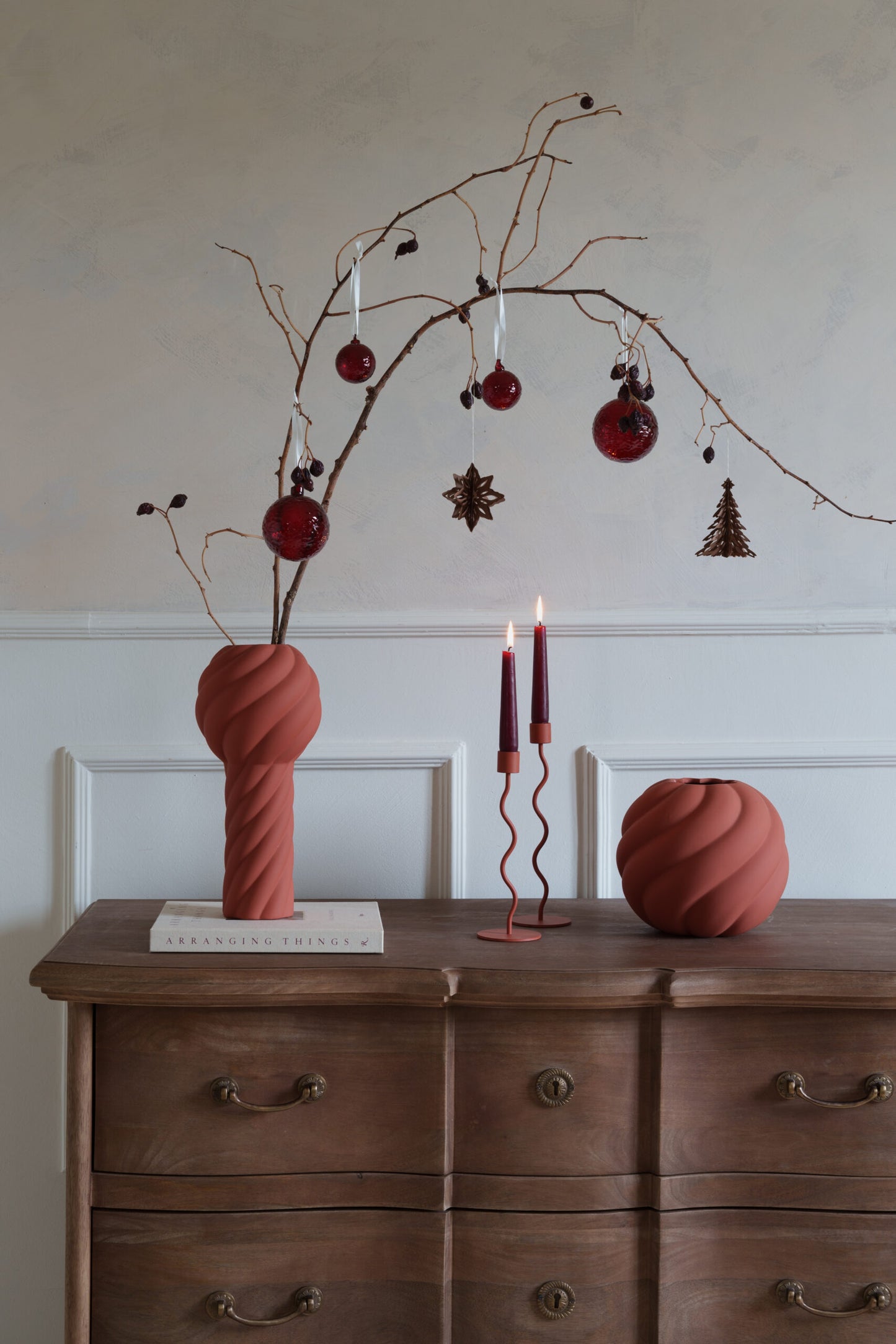 Cooee Ornament Red Glass Ball