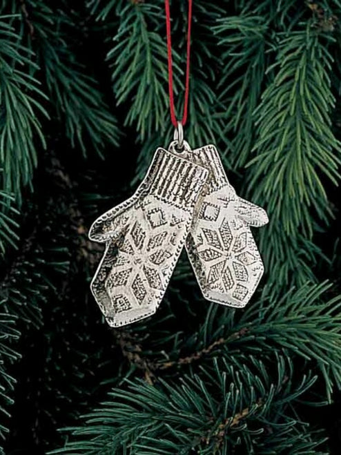 Mittens Pewter Ornament Norway