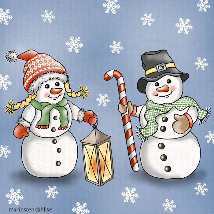 SDC Snowman Couple Stendahl