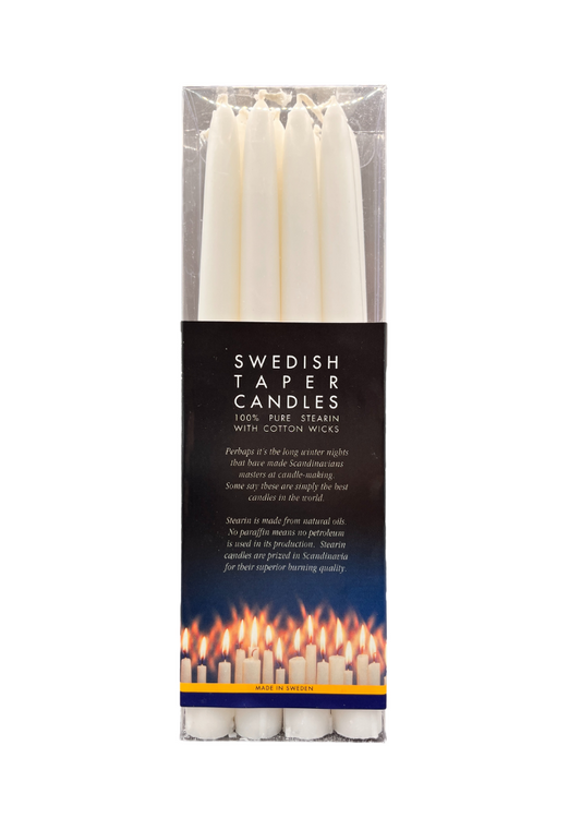 Taper White Candles