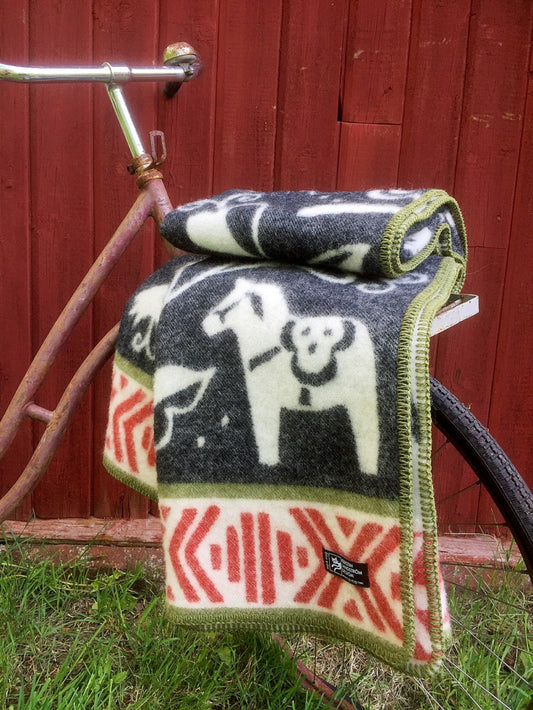 Kerstin Landstrom Dalarna Wool Blanket