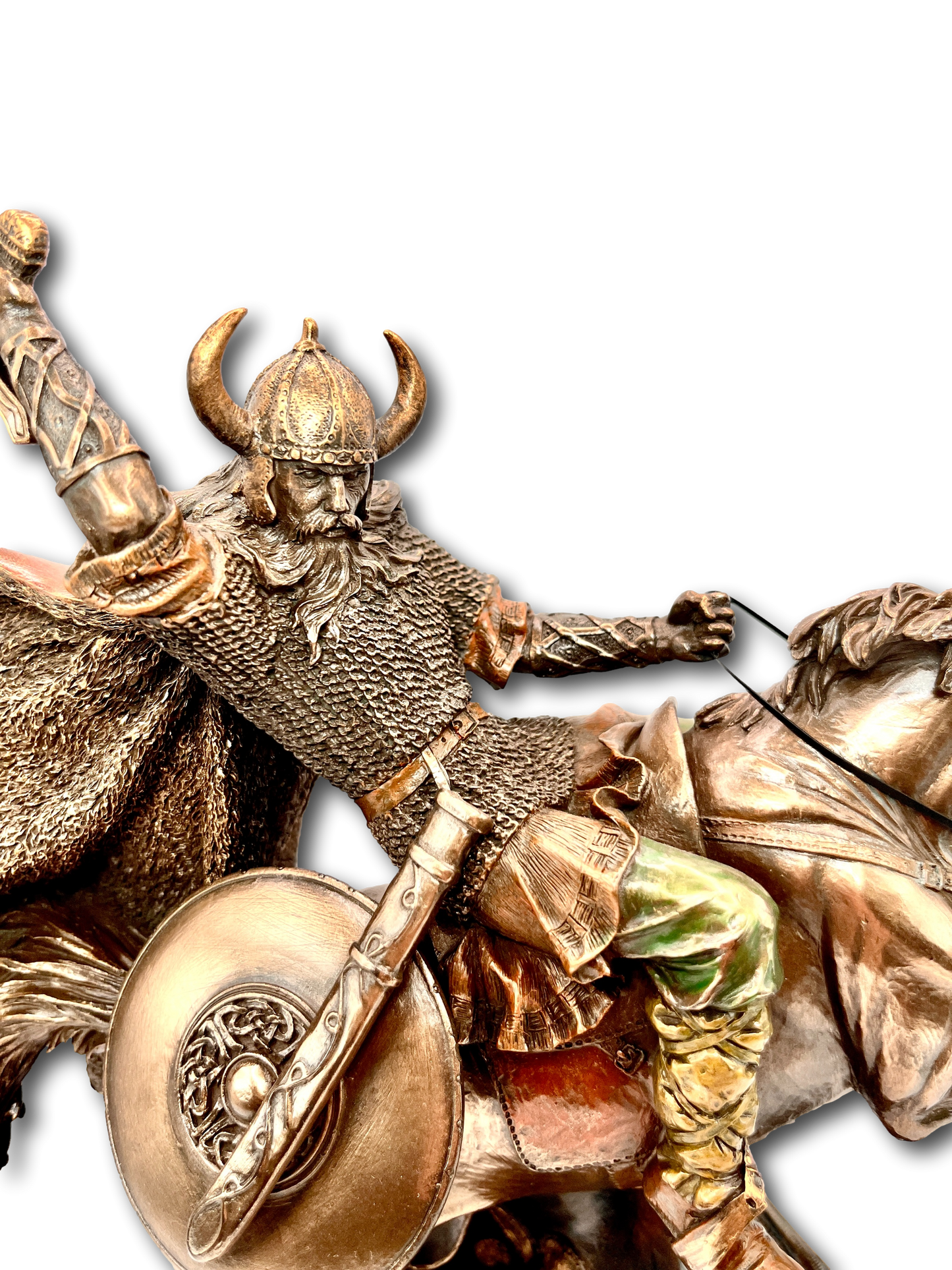 Viking Bronze Warrior Horse