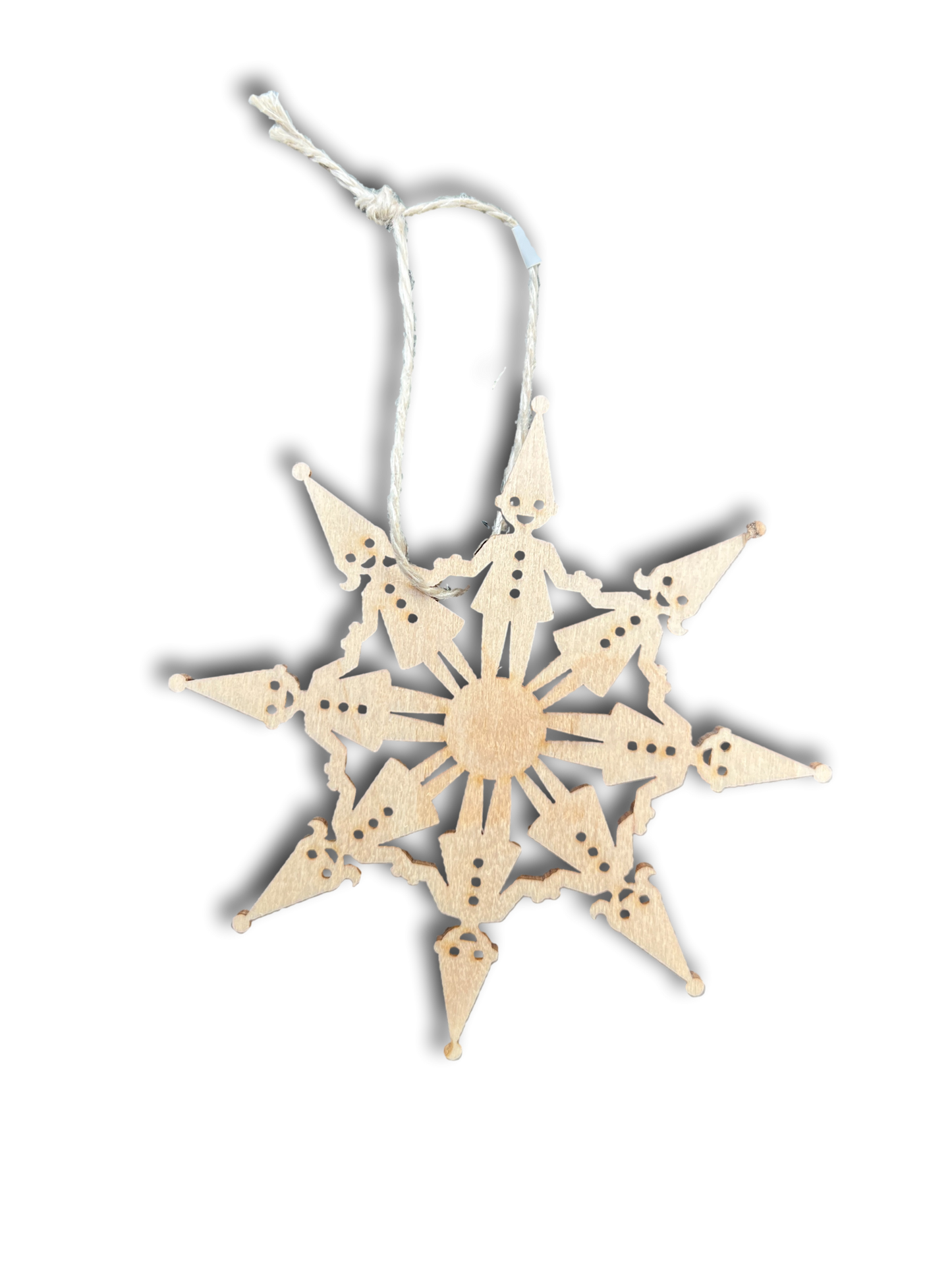 Wood Lazer Cut Ornament Kids