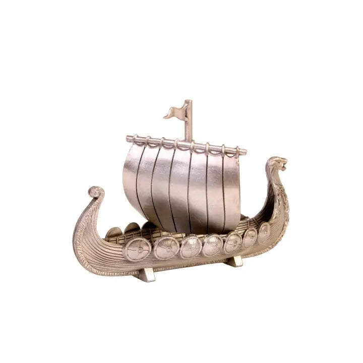 Pewter Viking Ship with Sail
