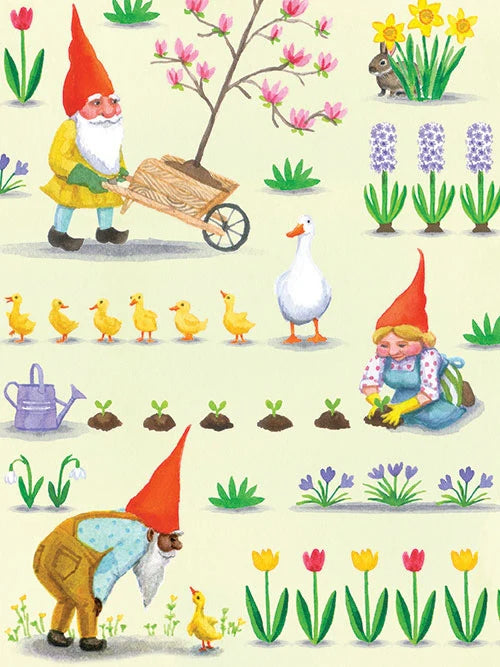 Note Cards Springtime Gnomes