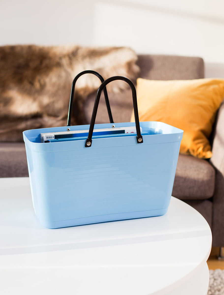 Hinza Tote Light Blue Green Plastic