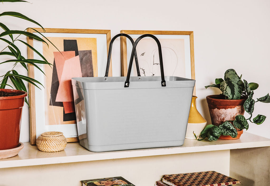 Hinza Tote Light Grey Green Plastic
