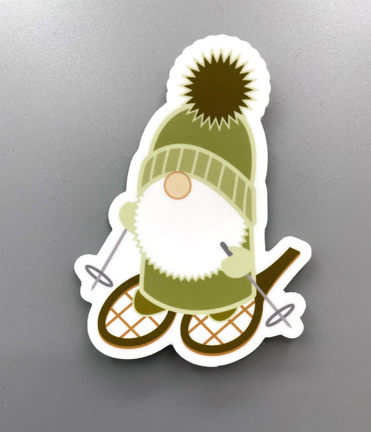 Sticker Snowshoe Gnome Cindy Lindgren