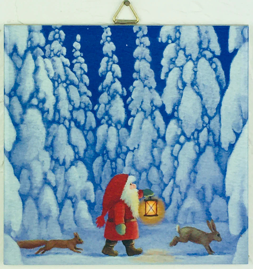 Tile Eva Tomte with Rabbit & Squirrel