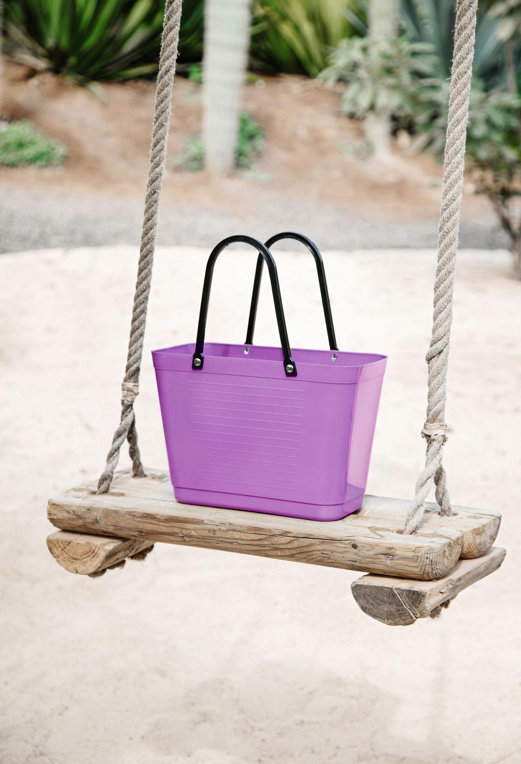 Hinza Tote Purple Green Plastic