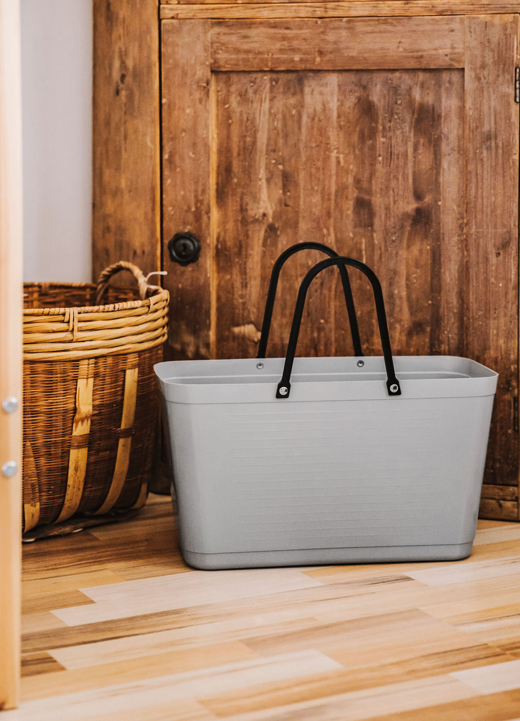 Hinza Tote Light Grey Green Plastic