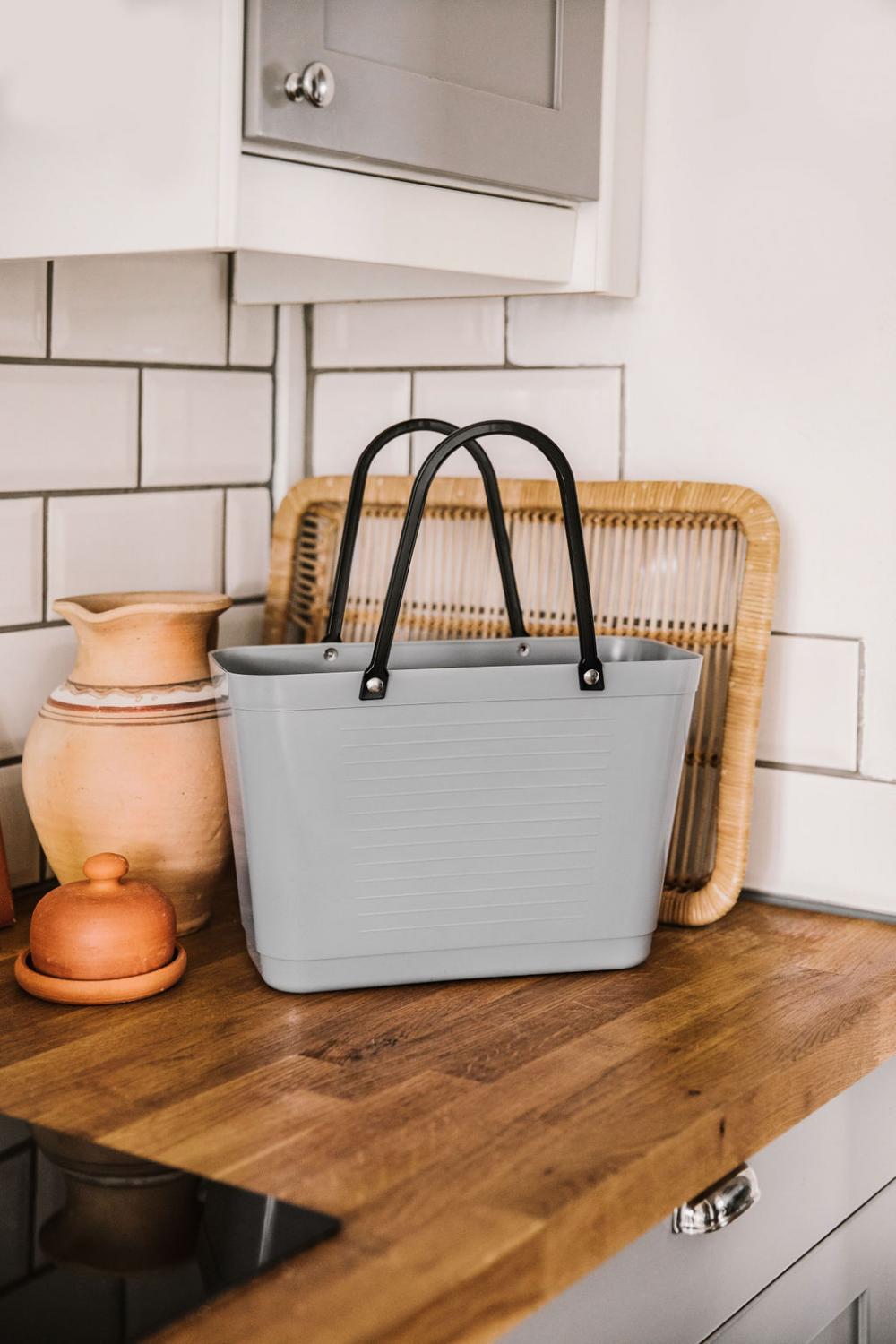 Hinza Tote Light Grey Green Plastic