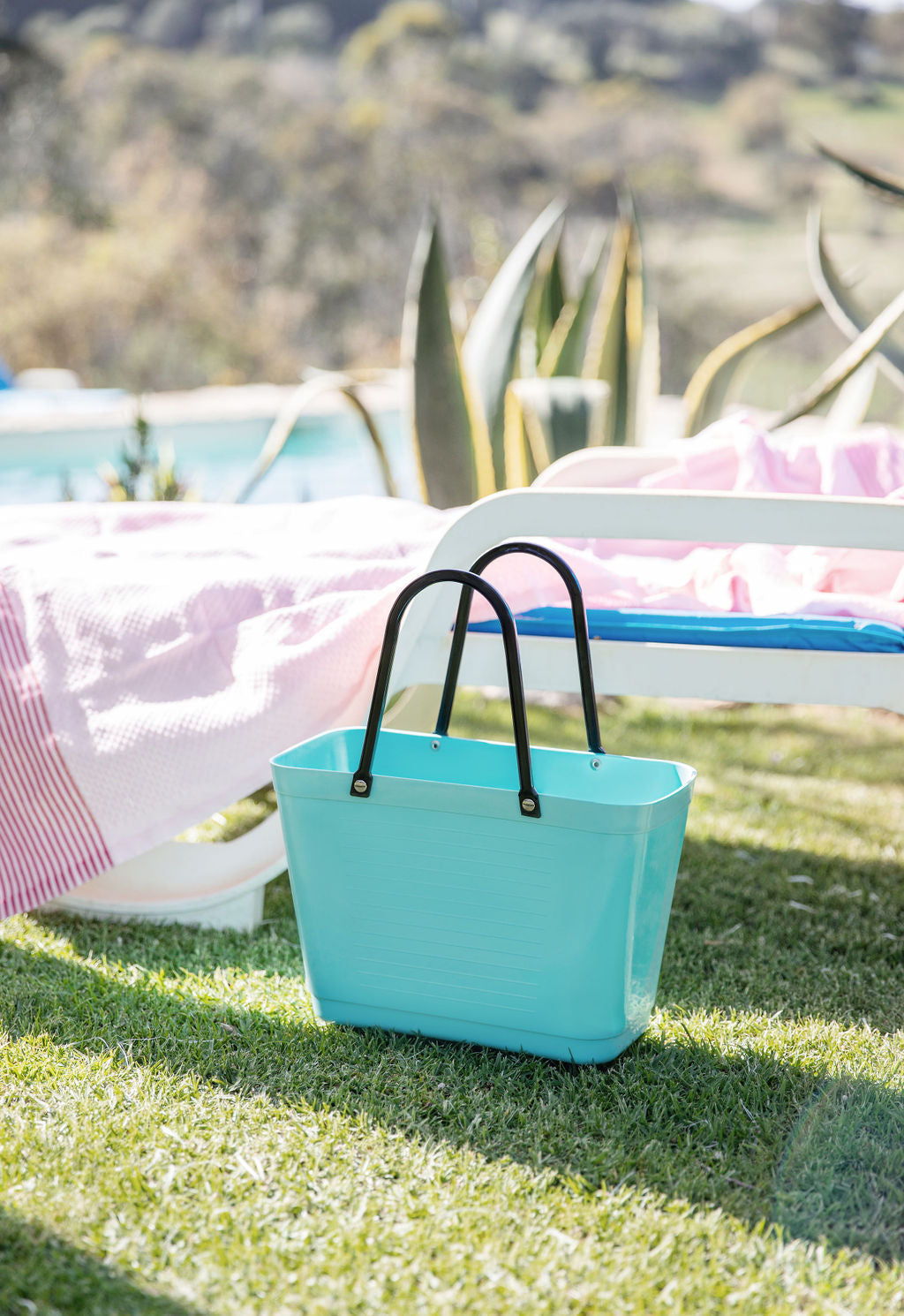 Hinza Tote Aqua Green Plastic