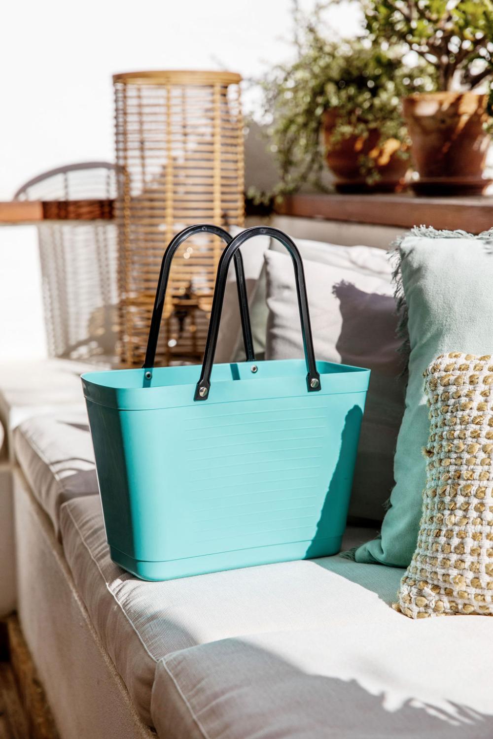 Hinza Tote Aqua Green Plastic