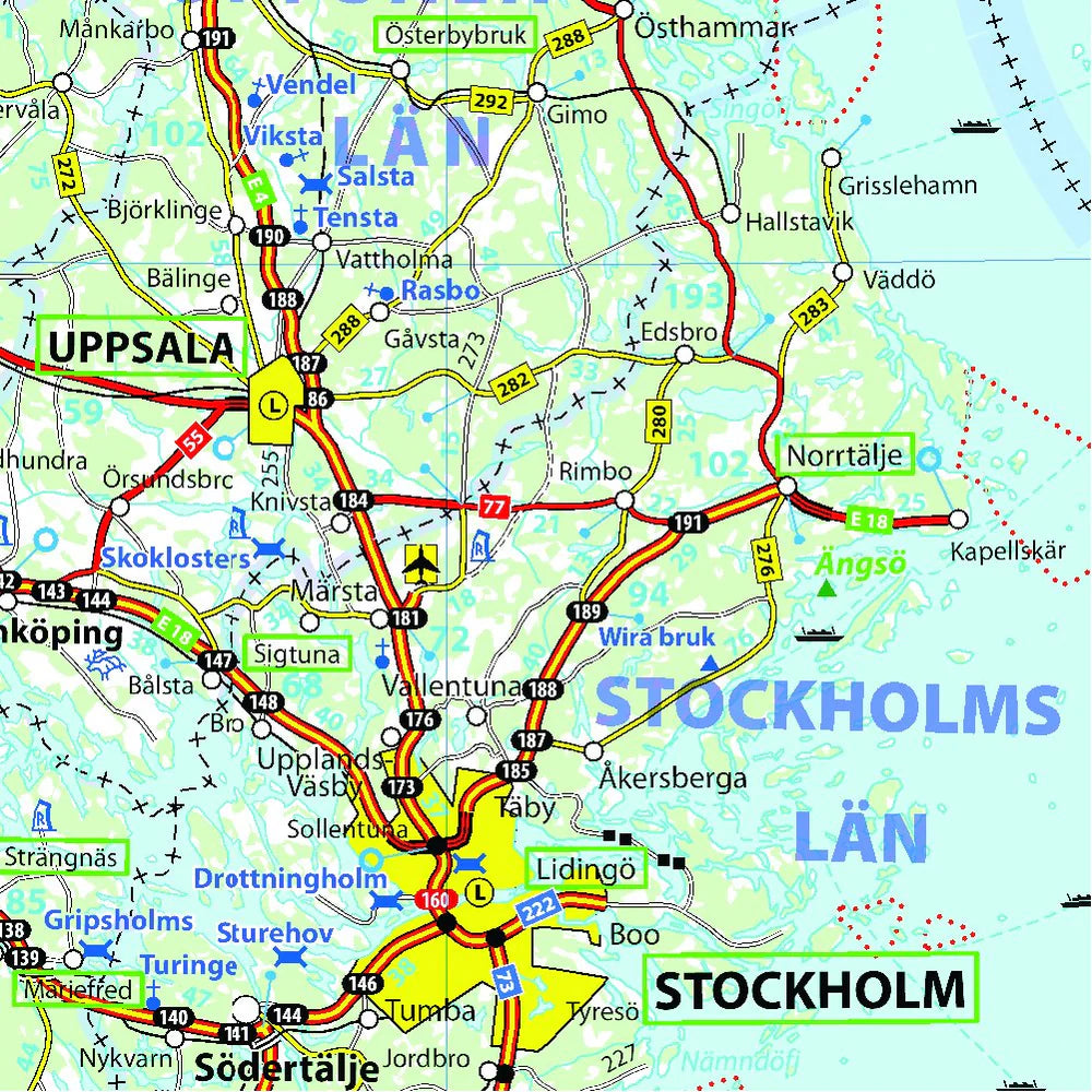 Sweden Map Michelin