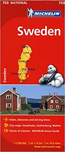 Sweden Map Michelin