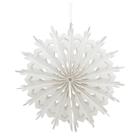 Felted Snowflake White