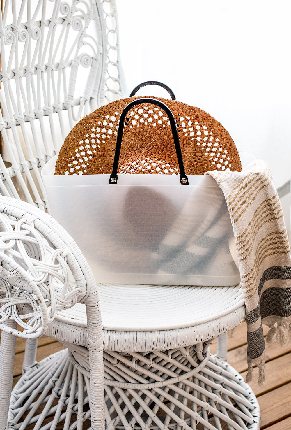 Hinza Tote Neutral Green Plastic