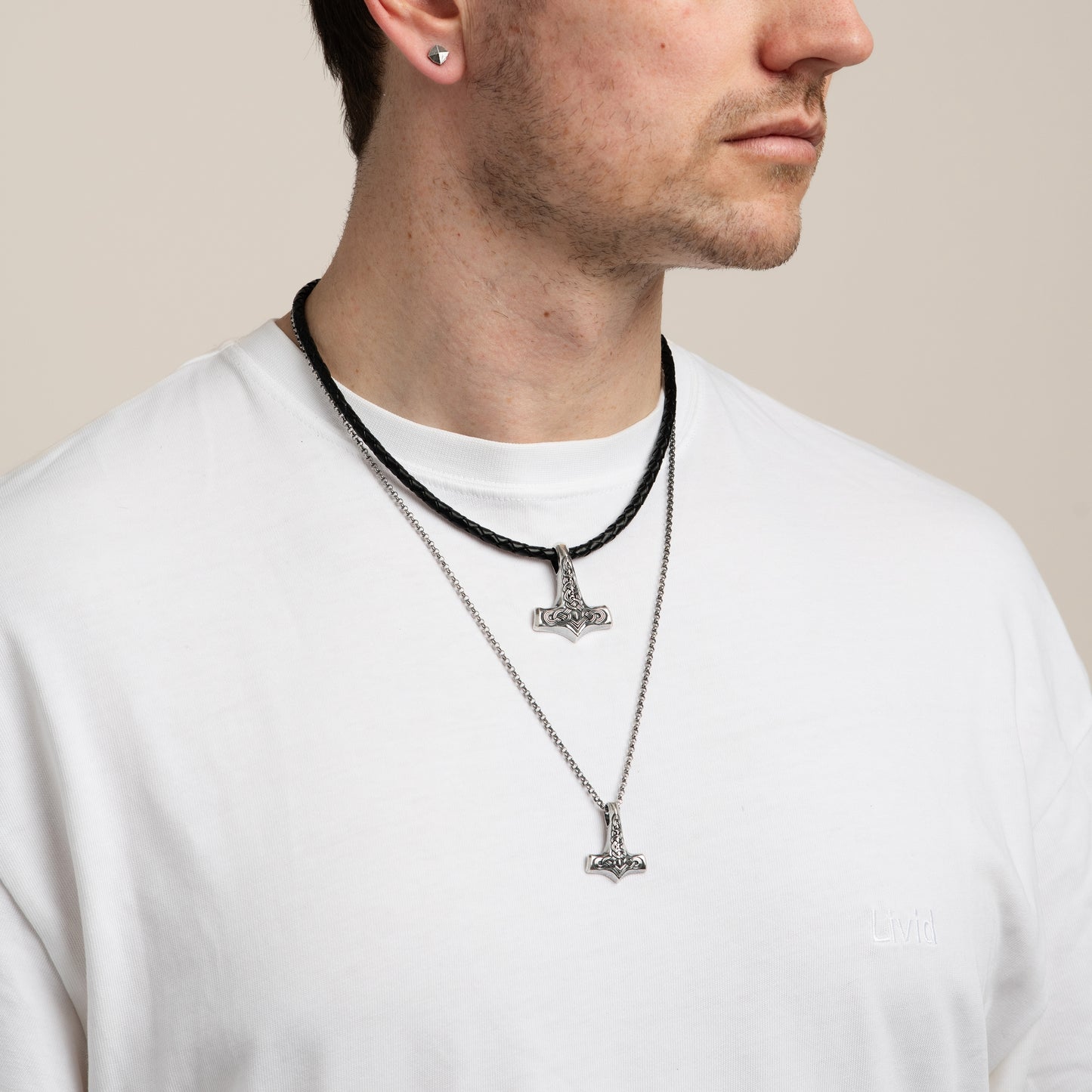 Sylvsmidja Thors Hammer Pendant - Medium Size