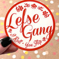 Sticker Lefse Gang Round