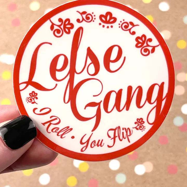 Sticker Lefse Gang Round