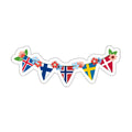 Sticker Nordic Flag Garland