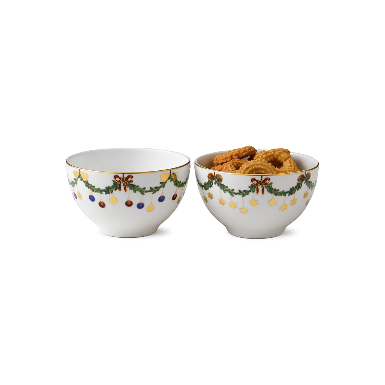 Royal Copenhagen Star Fluted Christmas Serving Bowl - 2