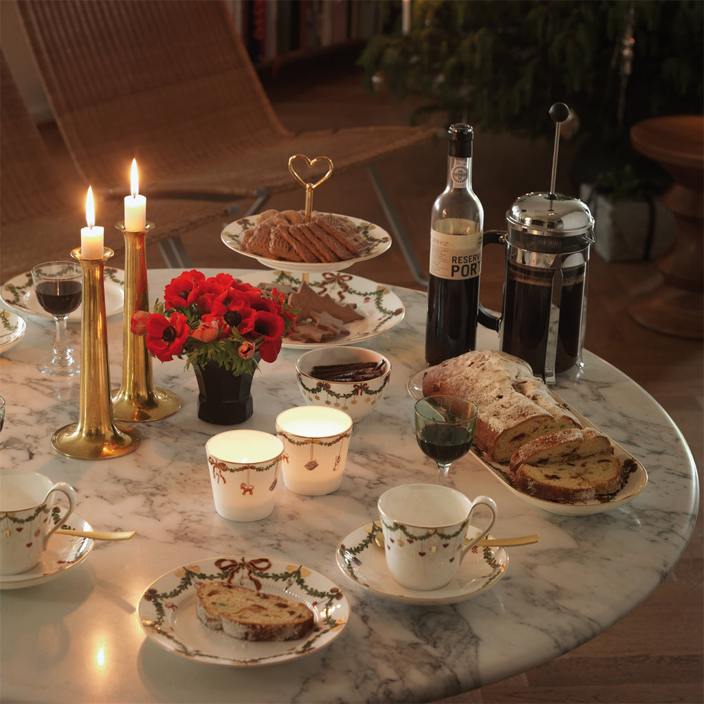 Royal Copenhagen Star Fluted Christmas Oval Platter