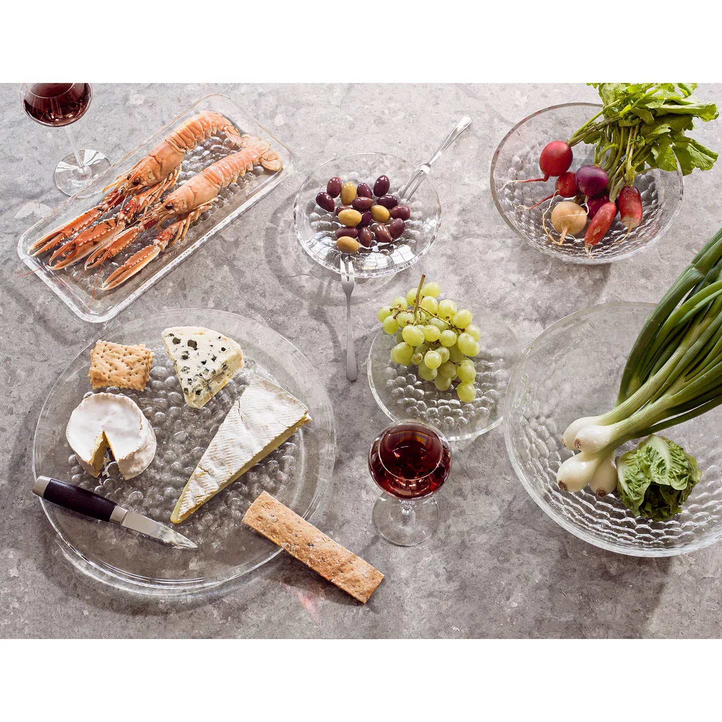 Orrefors Pearl Dessert Plates