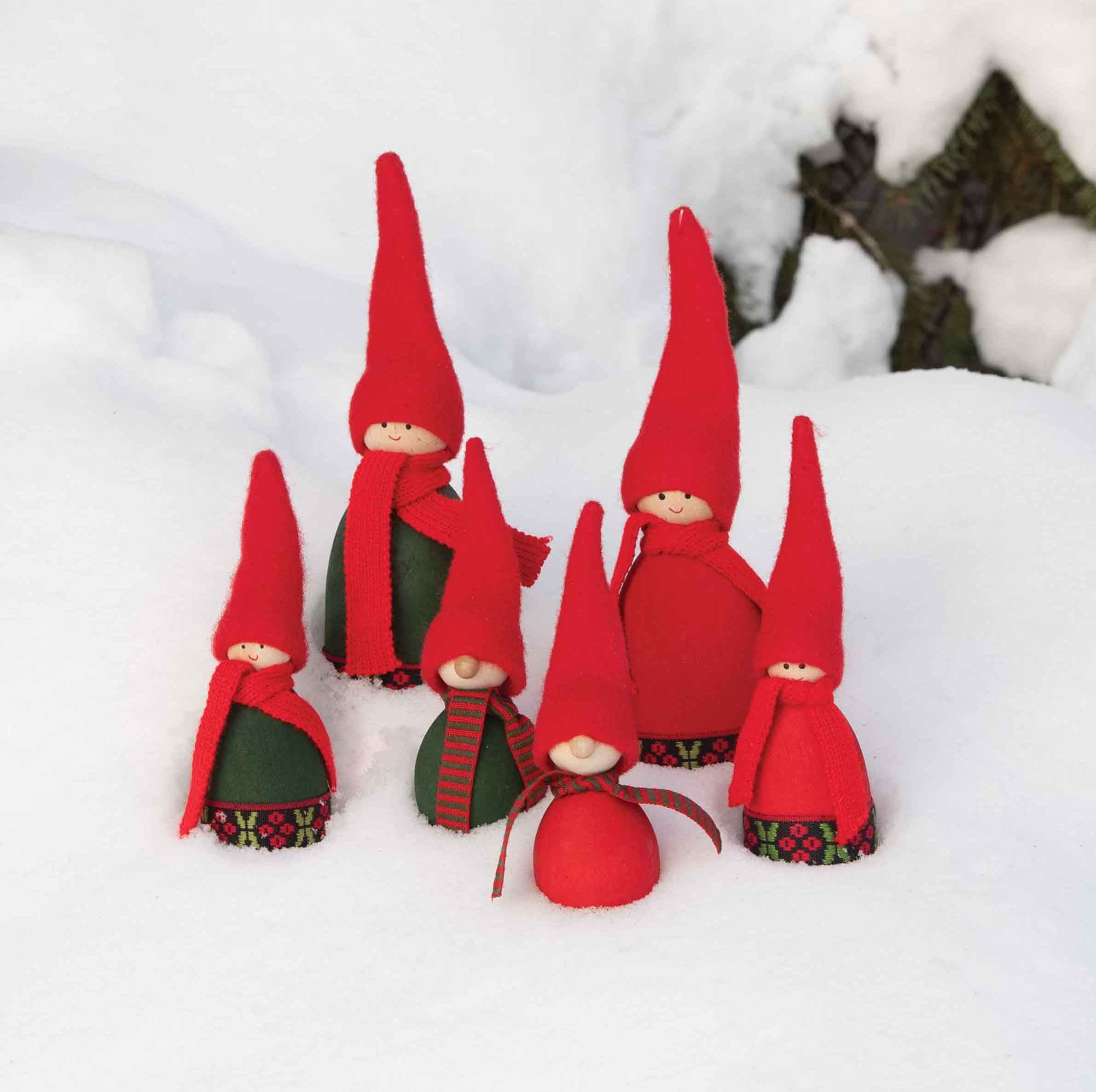 Tomte Victor with Striped Scarf