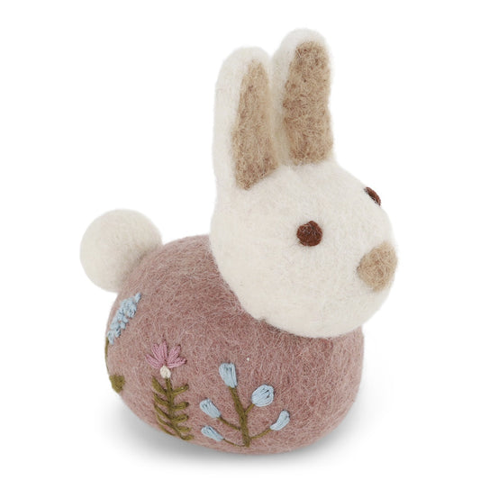 Gry & Sif Bunny Sitting Flower Embroidery