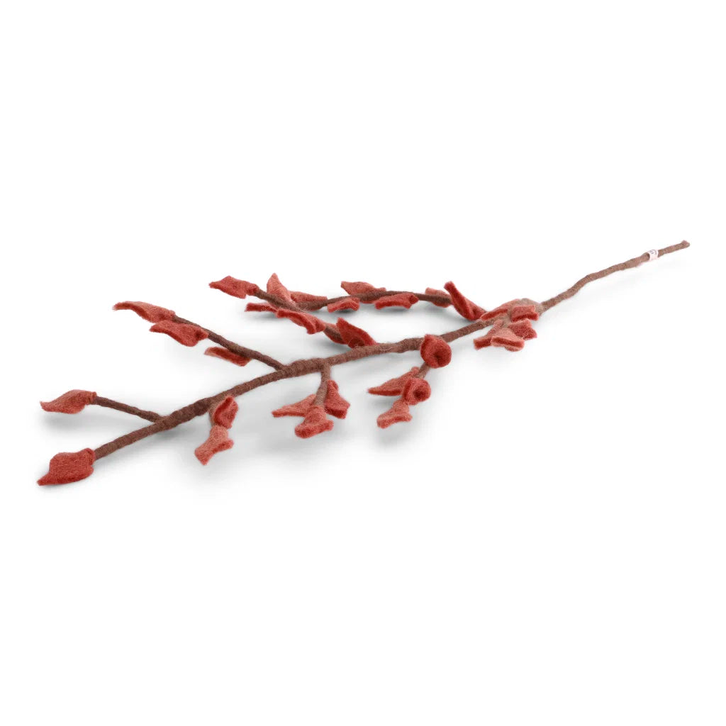 Gry & Sif Branch w/Rusty Red Leaves