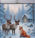 Deer and Fox Ceramic 6in Tile