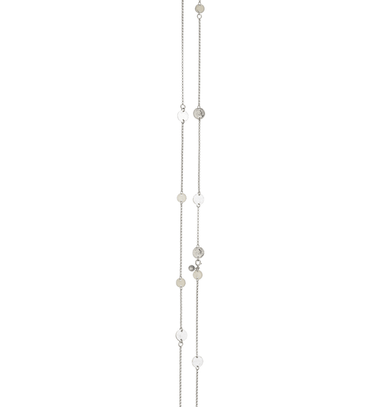 Sylvsmidja Necklace Abstract Long Silver 560117