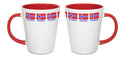 Mug Latte Norwegian Flag