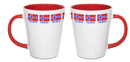 Mug Latte Norwegian Flag