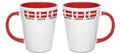 Mug Latte Danish Flag