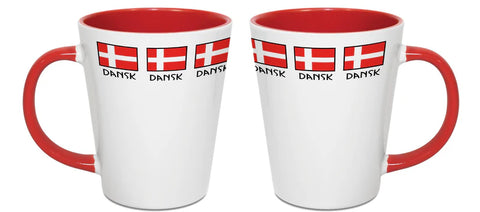 Mug Latte Danish Flag