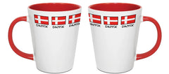 Mug Latte Danish Flag