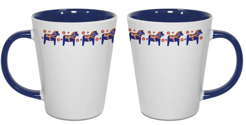 Mug Latte Dala Horse