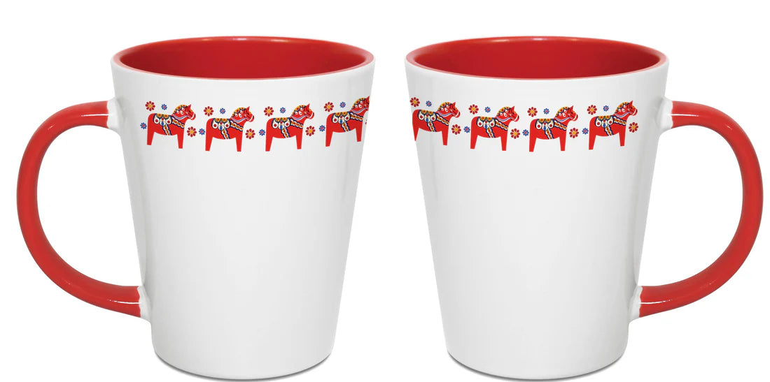 Mug Latte Dala Horse