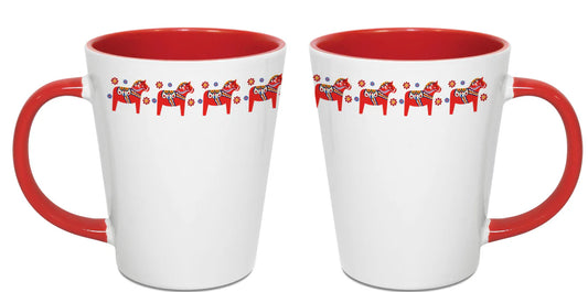Mug Latte Dala Horse