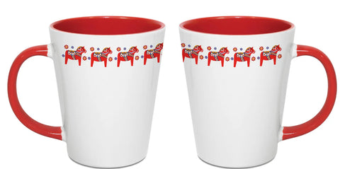 Mug Latte Dala Horse