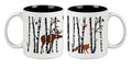 Mug Fox / Moose in Birch