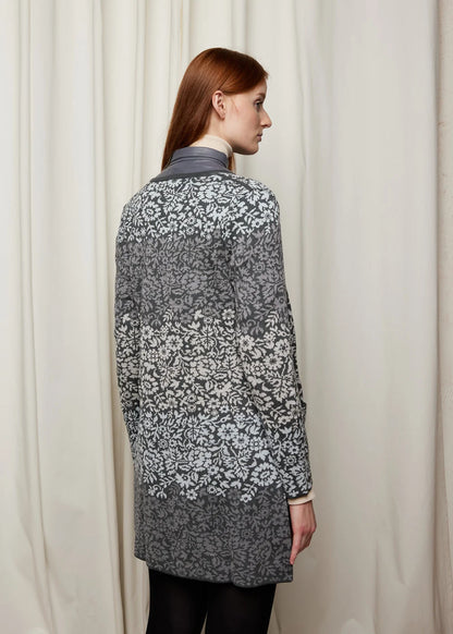 Oleana Flowerlace Long Cardigan 196