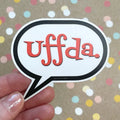 Sticker Uffda Talk Bubble